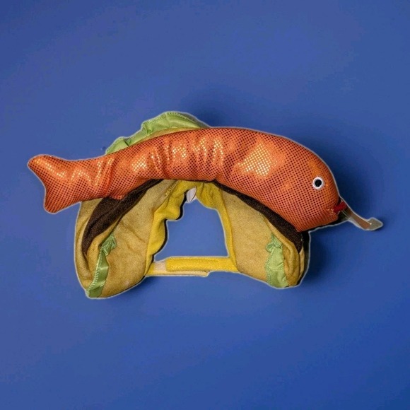Hyde&EEK! Cat Small Dog Halloween Costume Pets Supplies Taco Fish Halloween Hat - Picture 1 of 3